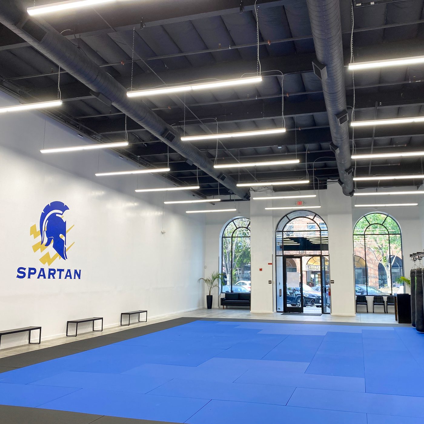 The Spartan Combat Sports training floor